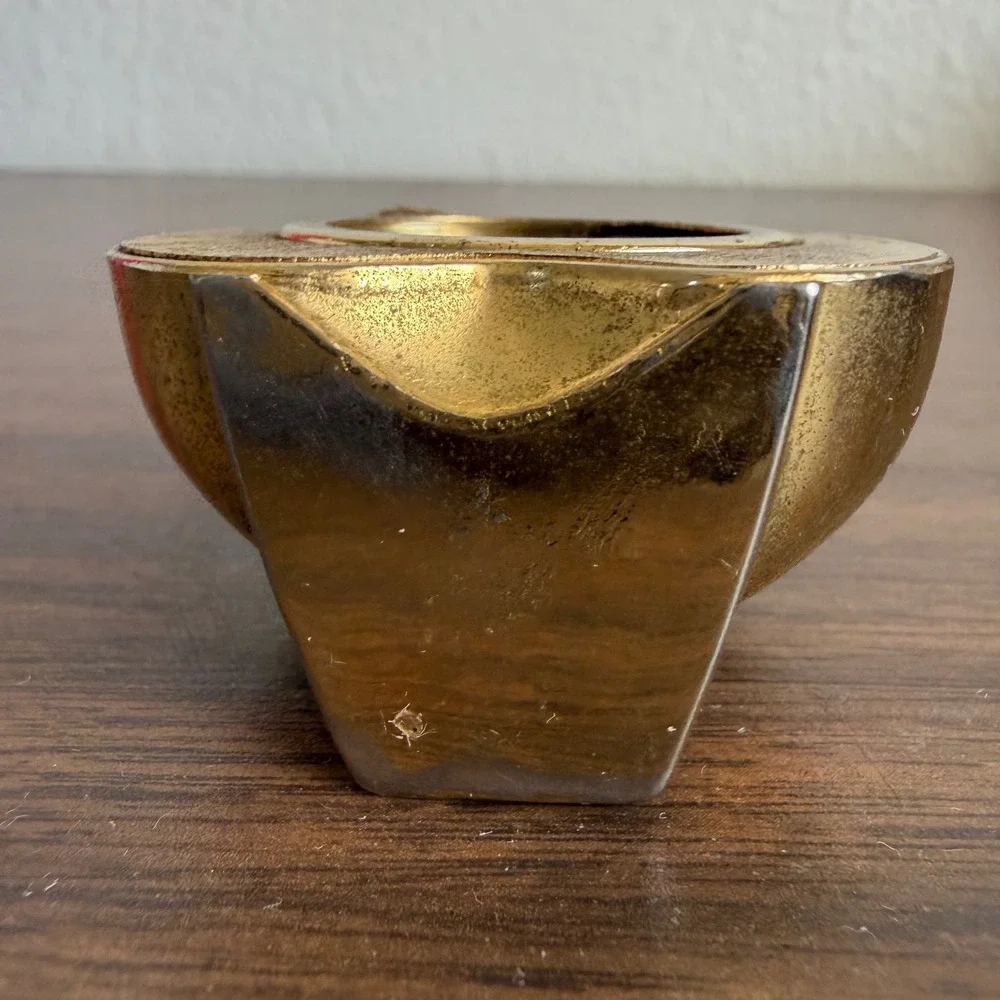 Vintage Ted Arnold Ltd Brass Apple Picture Frame Mid Century Modern Decor Gift